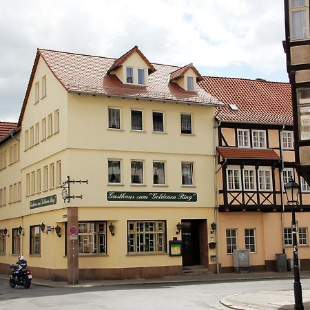 Hotel Garni Zum Goldenen Ring Quedlinburg Exteriör bild