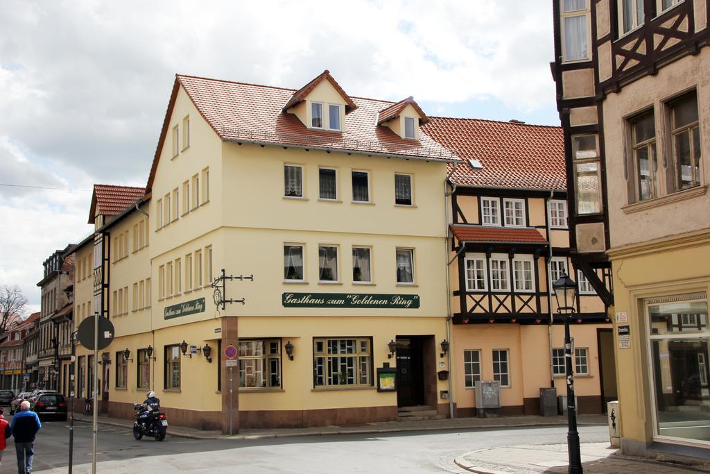 Hotel Garni Zum Goldenen Ring Quedlinburg Exteriör bild